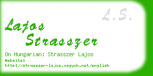 lajos strasszer business card